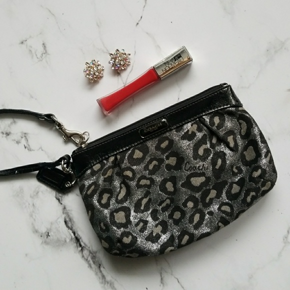 Coach Handbags - 🌼3 for $25! Coach Leopard Print Wristlet